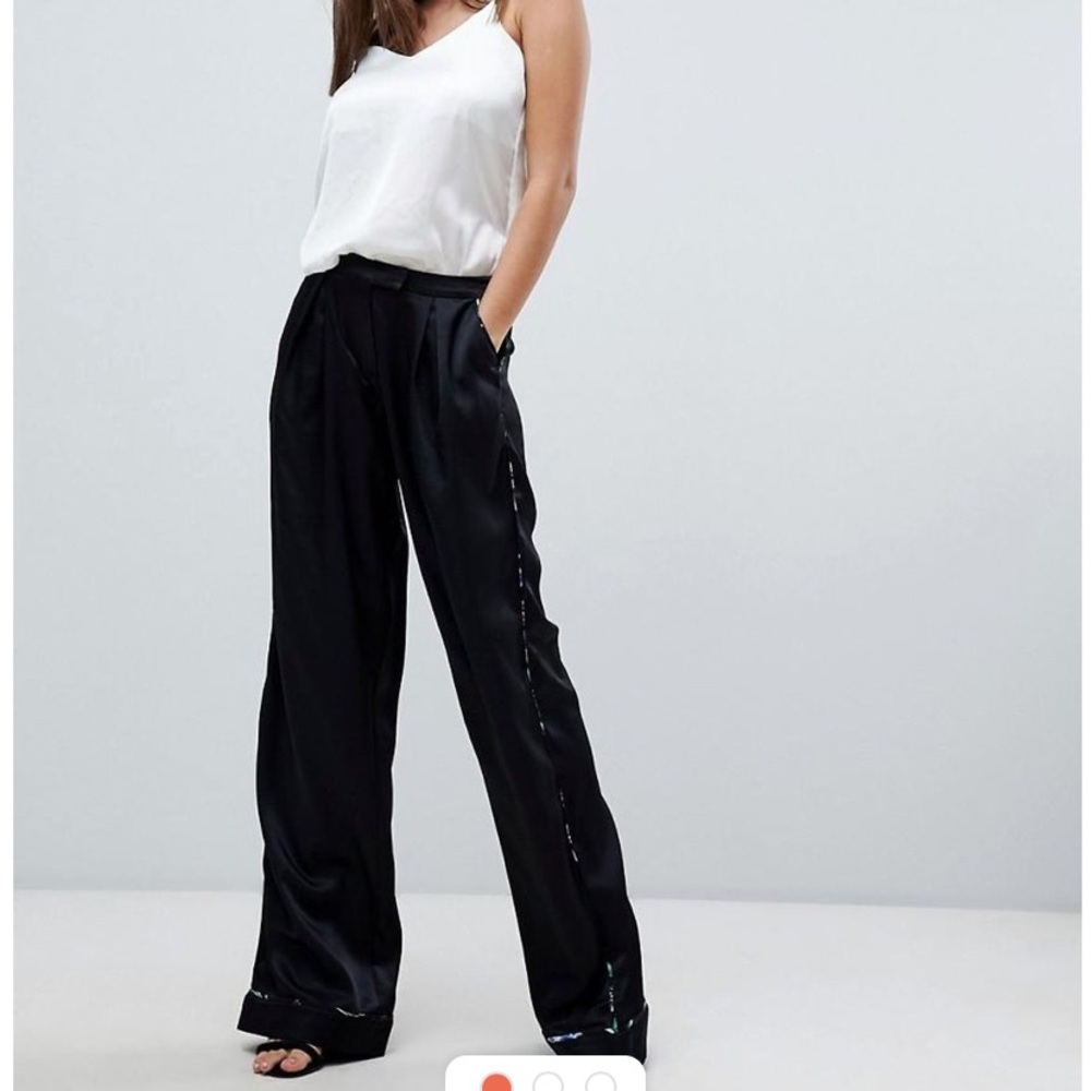 Stylestalker Avalon Wide Leg / Floral Print Piping